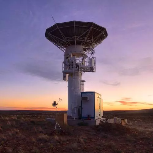 Photograph of C-BASS South in the Karoo desert at night